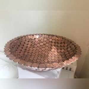 Copper Coin Decorative Bowl